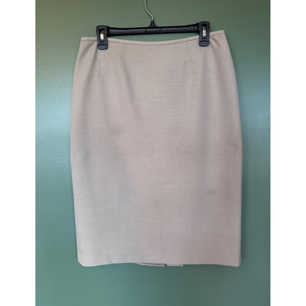 Kasper Separates Womens Size 8 Beige Tan Pencil Skirt Lined #business